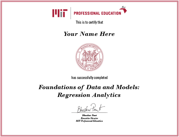 Foundations of Data cert image