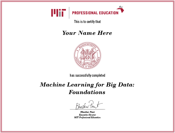 Big Data Foundations cert image