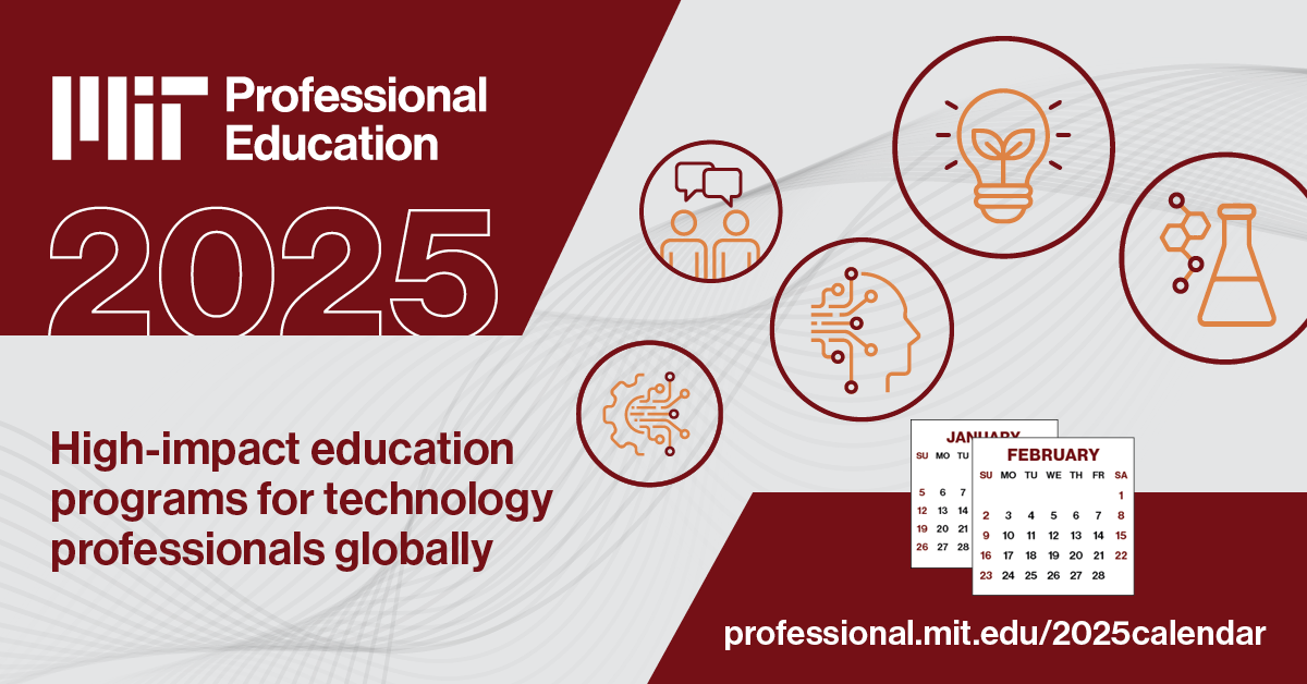 2025 MIT Professional Education Calendar