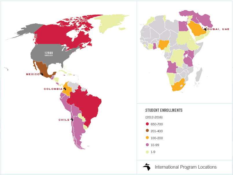 International Participation by Country Infographic